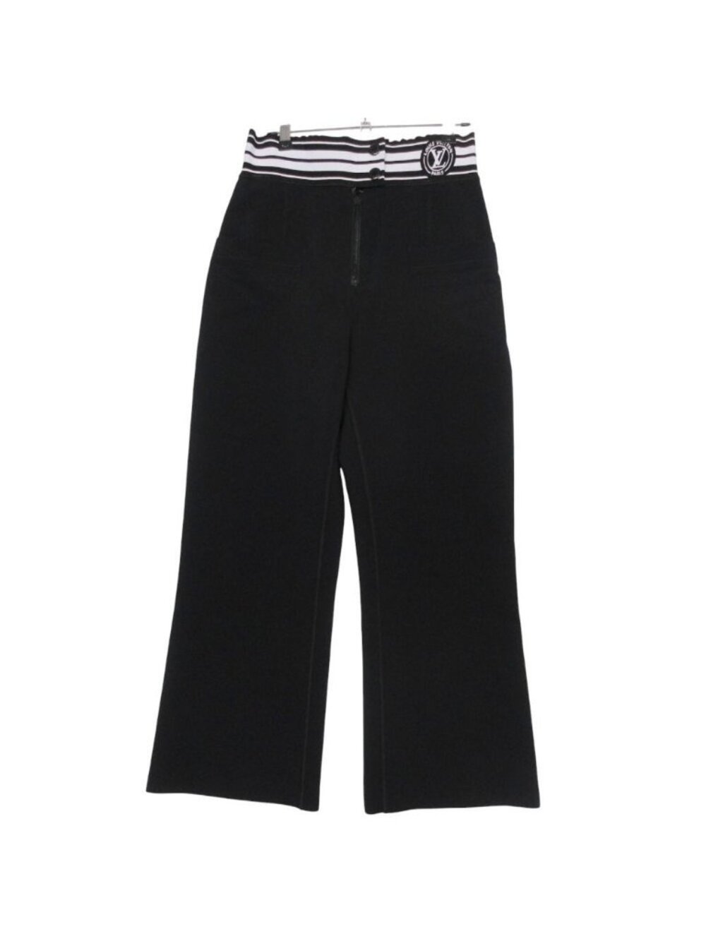 Louis Vuitton Pants LV Striped Jersey Stretch Black